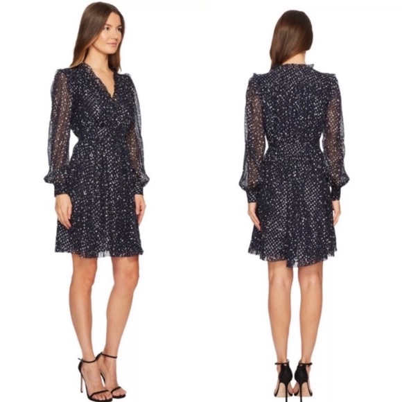 kate spade Dresses & Skirts - Kate Spade Starry Night Metallic Star & Dot Dress